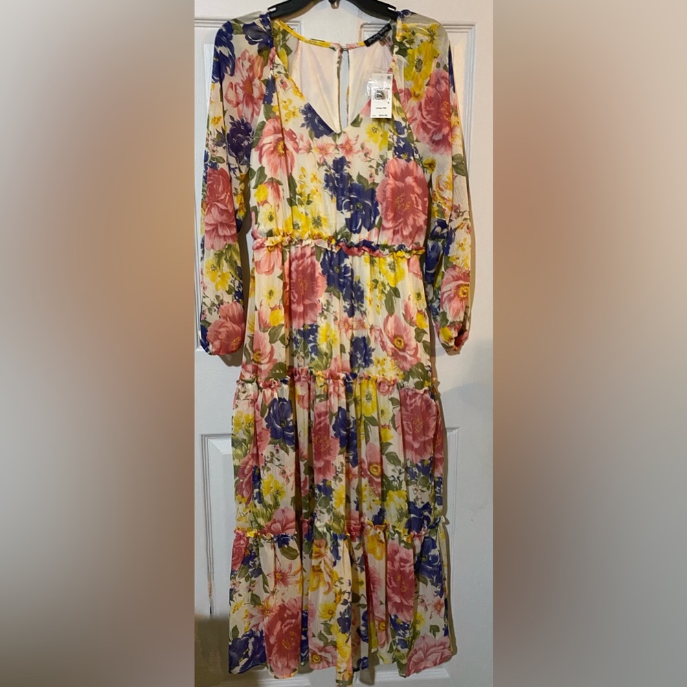 New Dylan Ryan Spring Pink Floral Dress Small